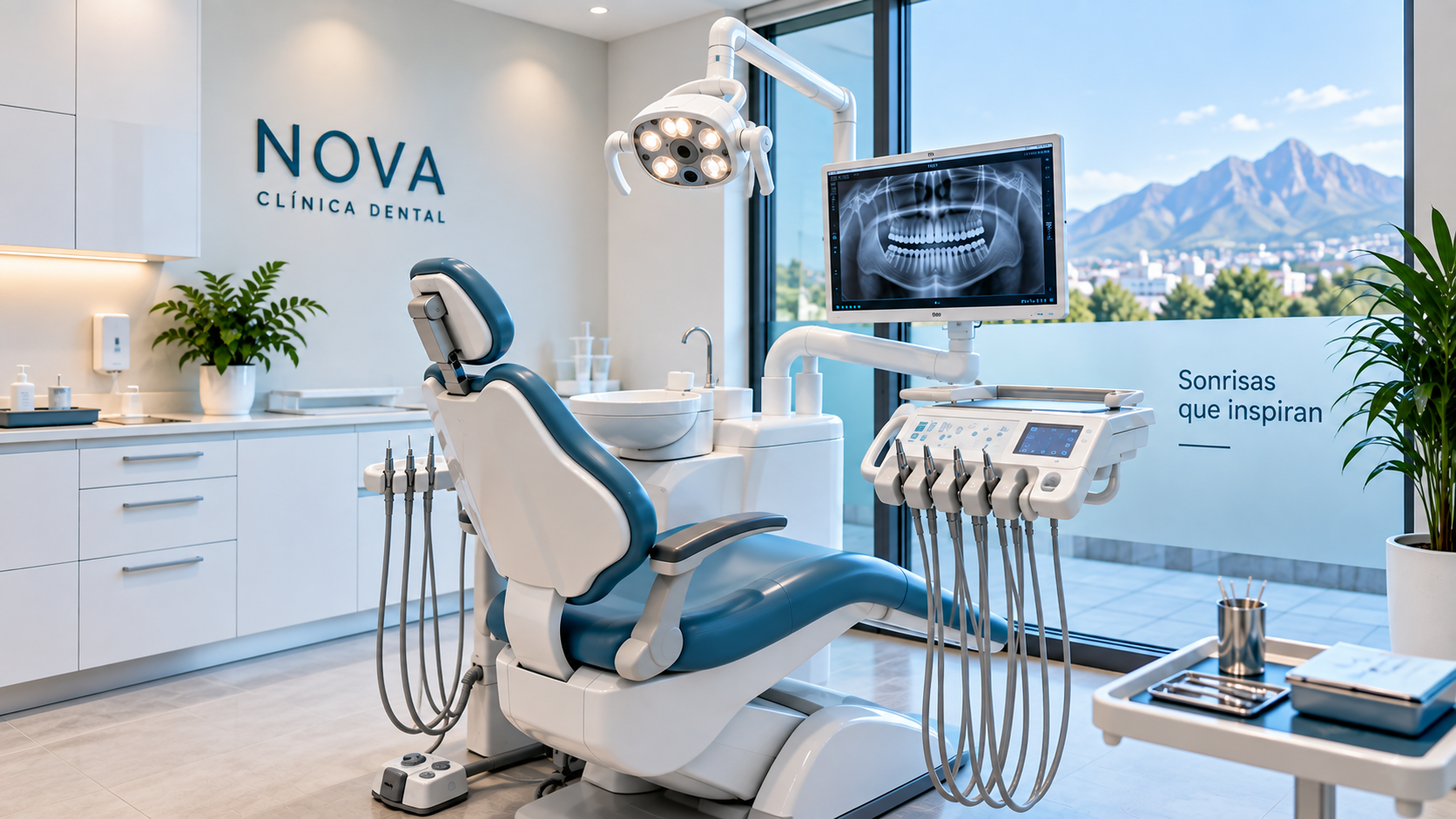 Consultorio dental moderno de Clínica Dental Nova